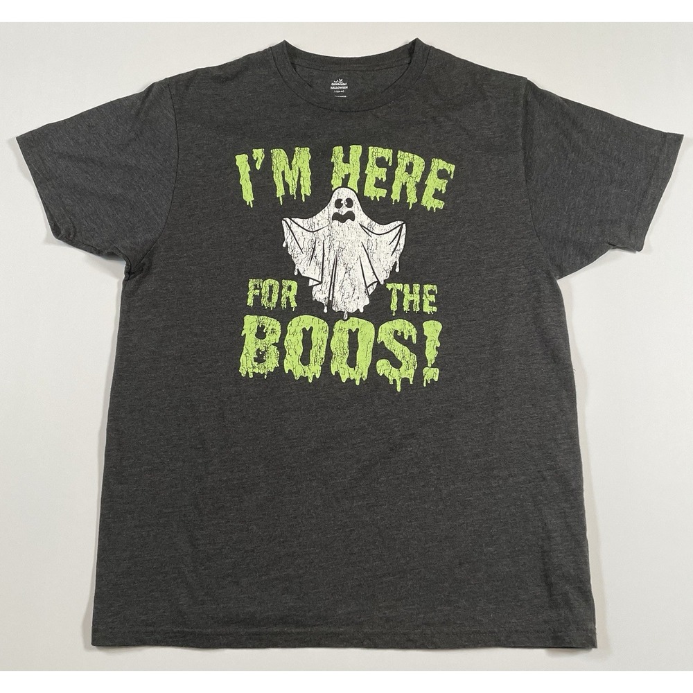 T-shirt "I'm Here For The Boos!" Booze Alcohol Graphic Men's Size Large 40-42